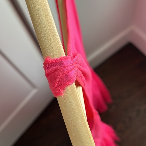 Vintage 1930s shocking pink chiffon cocktail dress. Handmade/couture. Size XS - Picture 12 of 15